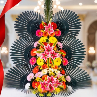정원플로리코 축하 4단 화환